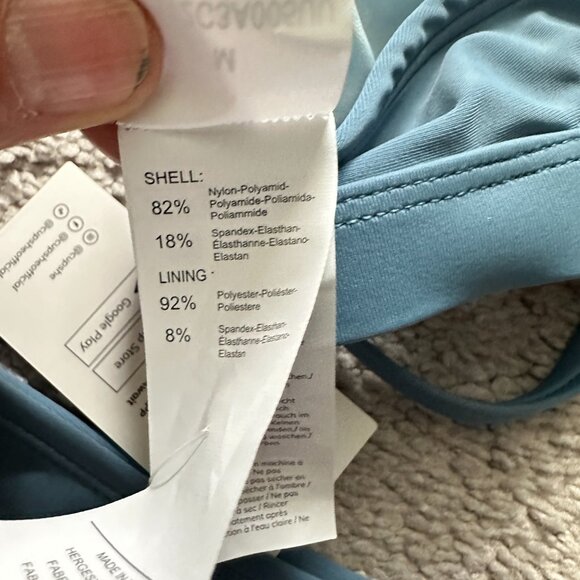 CUPSHE  | Women's Two Piece Swimsuit  | Blue | Size: M - Picture 7 of 10